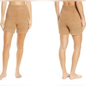 Skims Teddy Bear Cozy Knit Bouclé Shorts In Camel Size 2X/3X